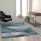 Flash Furniture Turquoise 5x7 Abstract Area Rug ACD-RGTRZ863-57-TQ-GG - alternate 6